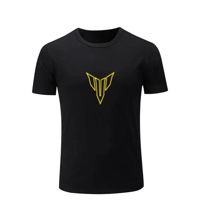 BenberFashion 2024 Zomer Nieuw Voor Yamaha MT07 MT09 MT10 MT01 MT125 MT25 MT03 T-shirt Heren Nieuw LOGO T-shirt Korte Mouw Ronde Hals T-shirts Mannelijk M