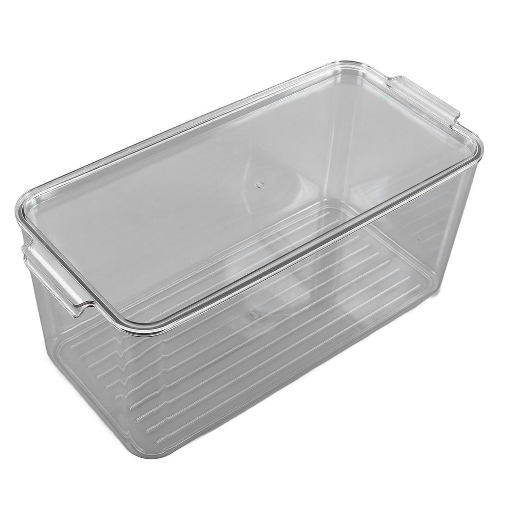 Plastic Storage Box Stackable Refrigerator Kitchen Clear Plastic Fruit Vegetable Preservation Storage BoxHigh