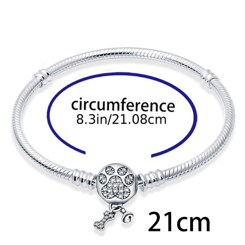 Copper Loving Dog Bead Charms Dog Paw Charm Bead Charms Compatible With Brand 3mm Authentic Bracelets Fine Do It Yourself Women Jewellery Gift