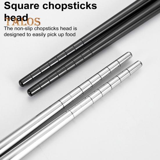 Stainless Steel Cutlery Set 4-Piece Retro Tableware Fork Spoon Chopsticks Knife with Storage Bag Mirror Polished Dishwasher Safe Cutlery Set for Home