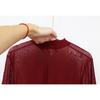 Women's Stretch Tight See-through Ultra-thin Sexy Mesh Bottoming Shirt Transparent Long-sleeved T-shirt Shirt