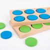 Montessori Zehn-Rahmen Mathe-Spielzeug Vorschulkinder Zahlensinn Logisches Denken Zählen Kinder Frühpädagogisches Lehrmittel Spiel