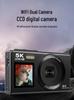 5K HD Dual Screen Portable Student Camera with WiFi Selfie Transfer