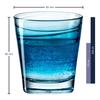 [Official] LEONARDO Tumbler 250ml Vario Struttura Blue 6-Piece Set 026838