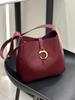 Korean All-matching Bag Women's Fashionable Portable Bucket Genuine Leather High-end Armpit Single-shoulder