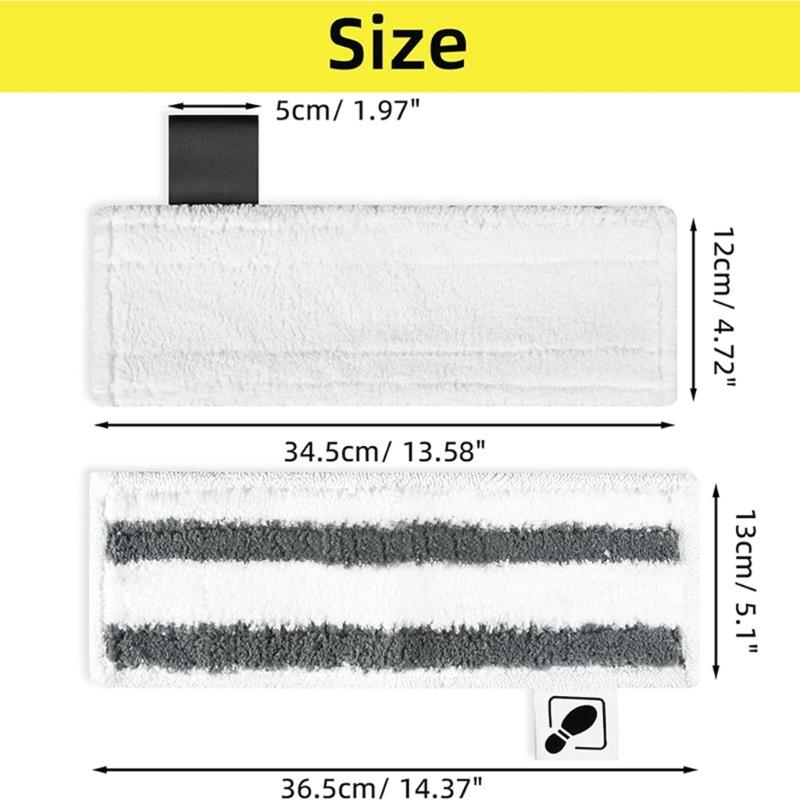 Set of 14 Microfibre Floor Cloth Cover Colour Round Brush Effective Cleaning for SC1 SC5 SC7 Steam Cleaner Floor Nozzle