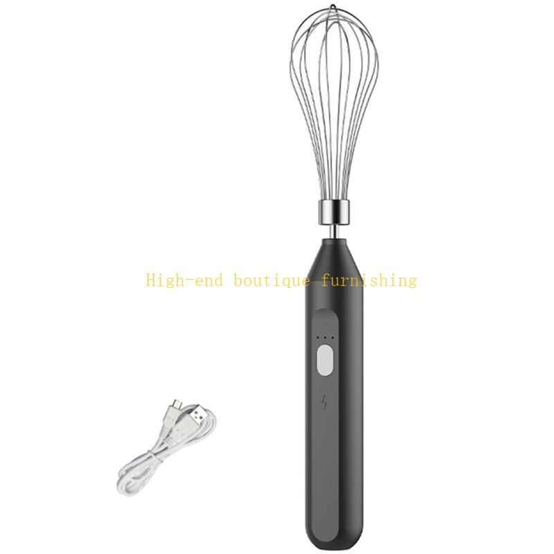 3 Speed Adjustable Eggs Beater Rechargeable Milk Frothers Handheld Electric Whisk Beater Foam Maker Hand Mixers Easy to Use чёрный