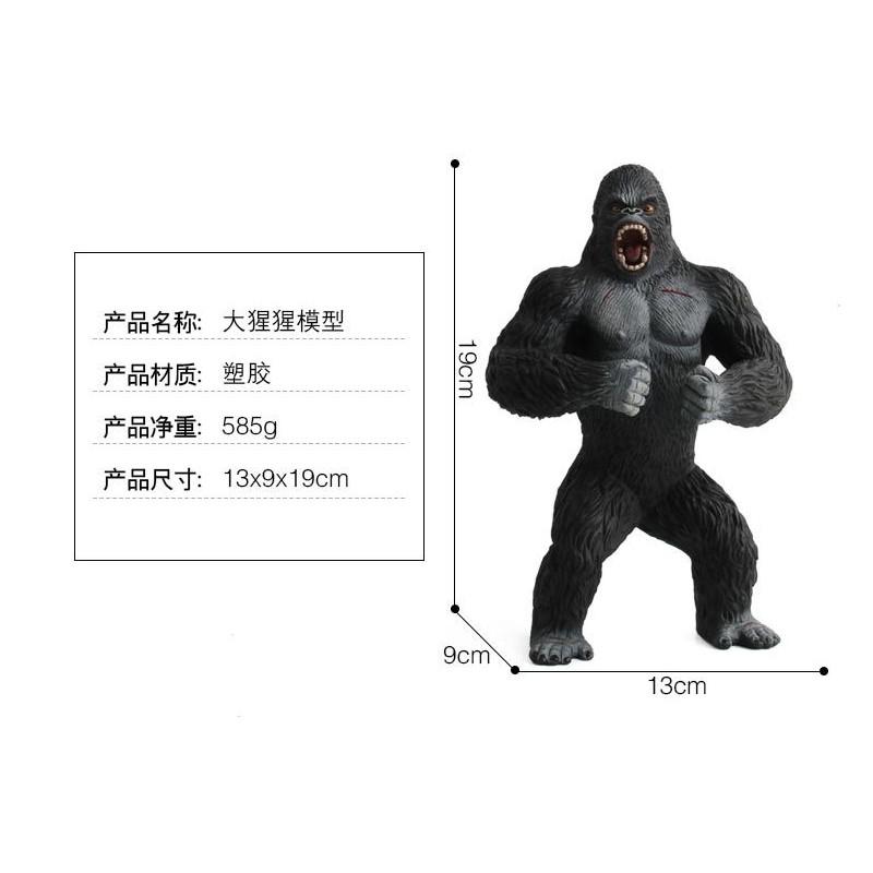 Realistic Pvc Gorilla Model Figurine For Educational Display And Forest Protection