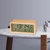 Contemporary Wooden LED Timepiece with Temperature and Date Indicator