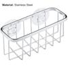 Quick Drainage Sponge Storage Basket Polished Stainless Steel Anti-deformed Sink Suction Holder Kitchen Accessories