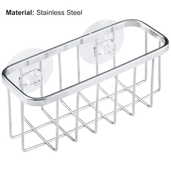 Quick Drainage Sponge Storage Basket Polished Stainless Steel Anti-deformed Sink Suction Holder Kitchen Accessories