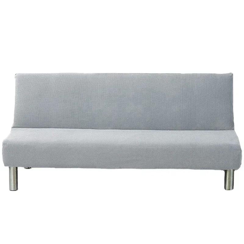 

1pcHigh Elasticity Corn Grain Sofa Cover,all-inclusive Armless Sofa Cover,Four Seasons Universal Folding Sofa Cover,Pet-Friendly S (120-155cm) светло-серый