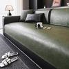 Leather Sofa Cushion Light Luxury Style Non-Slip Leather Sofa Seat Cushion Waterproof Urine Barrier Four-Season Sofa Towel