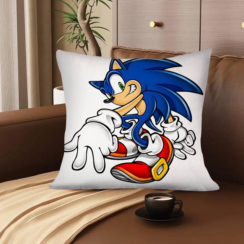 1pc S-SupersonicS-s-SonicS-Game Pillow Case Fashion Square Pillowcase Bedroom Sofa Room Ins Decoration Leisure