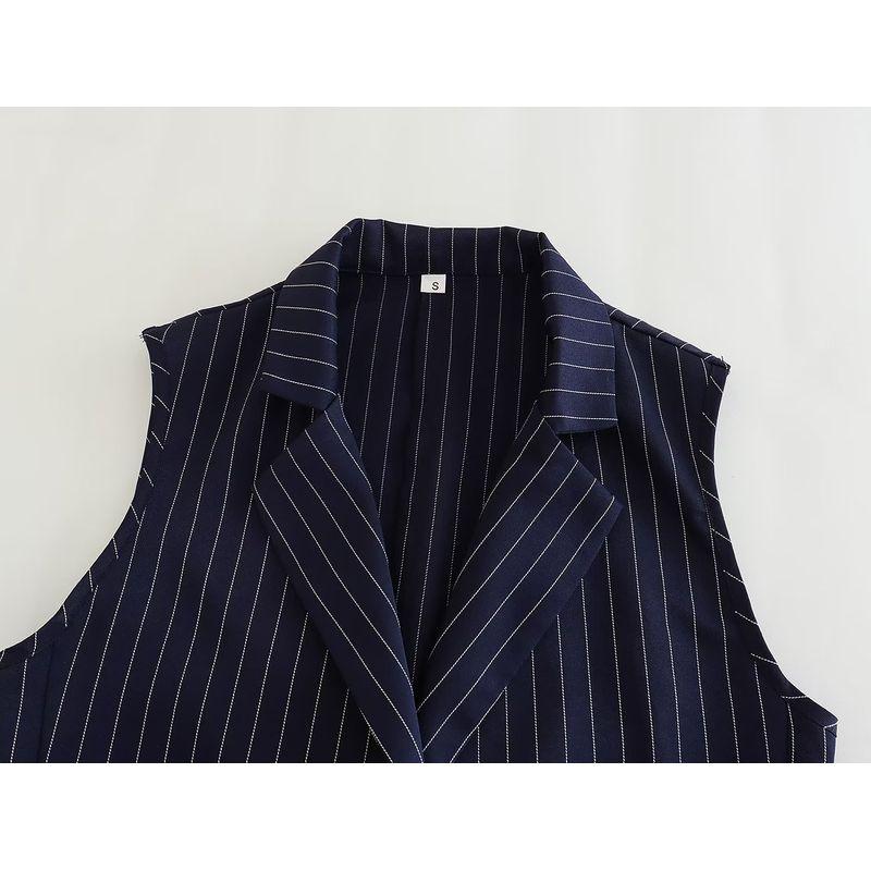 Women's Kaslead Stripes Straight-Leg Trousers Vest