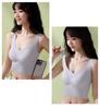 Plus Size Women Wireless Longline Brassiere Comfortable Seamless Underwear Gathered Push Up Tank Top Sport Bra Summer Thin Bralette