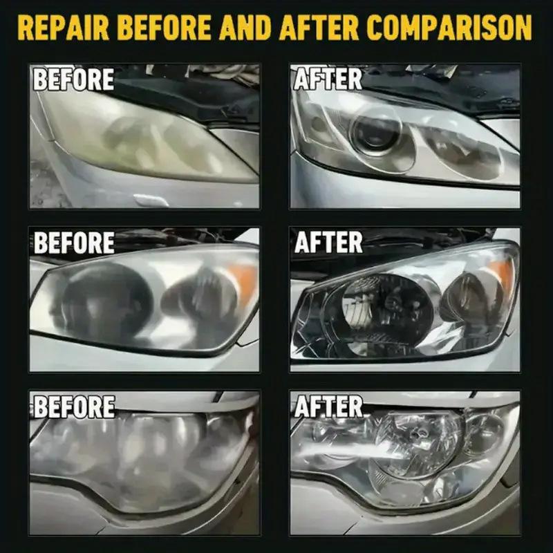 Headlight Restoration Fluid Automotive Headlight Oxidation Yellowing Scratches Blurring Enhancement