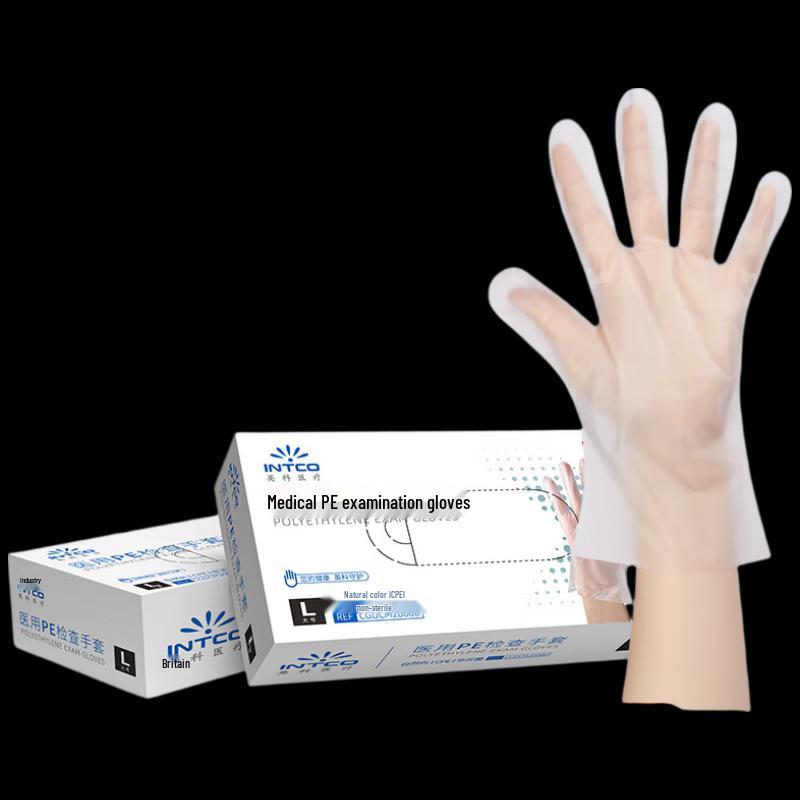 

INTCO Disposable Medical CPE Gloves L