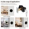Round Door Latch Zinc Alloy Effective Protection Anti Theft Deadbolt Lock Single Cylinder Deadbolt for 35mm-50mm Door Thickness