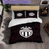 Monaco FC Themed Bedding 3Pcs Duvet Cover Set Decorative Bed Linen For Teen Room Home Decoration