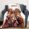 Highland Cows With Name Home Customize Your Name Blankets Soft Cozy Lightweight Versatile For All Seasons Perfect For Picnics Sofa Office Bed Living