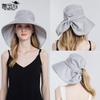 Sun hat women's sun protection big edge hat European and American ponytail bucket hat fashion sun hat summer outdoor big eaves hat