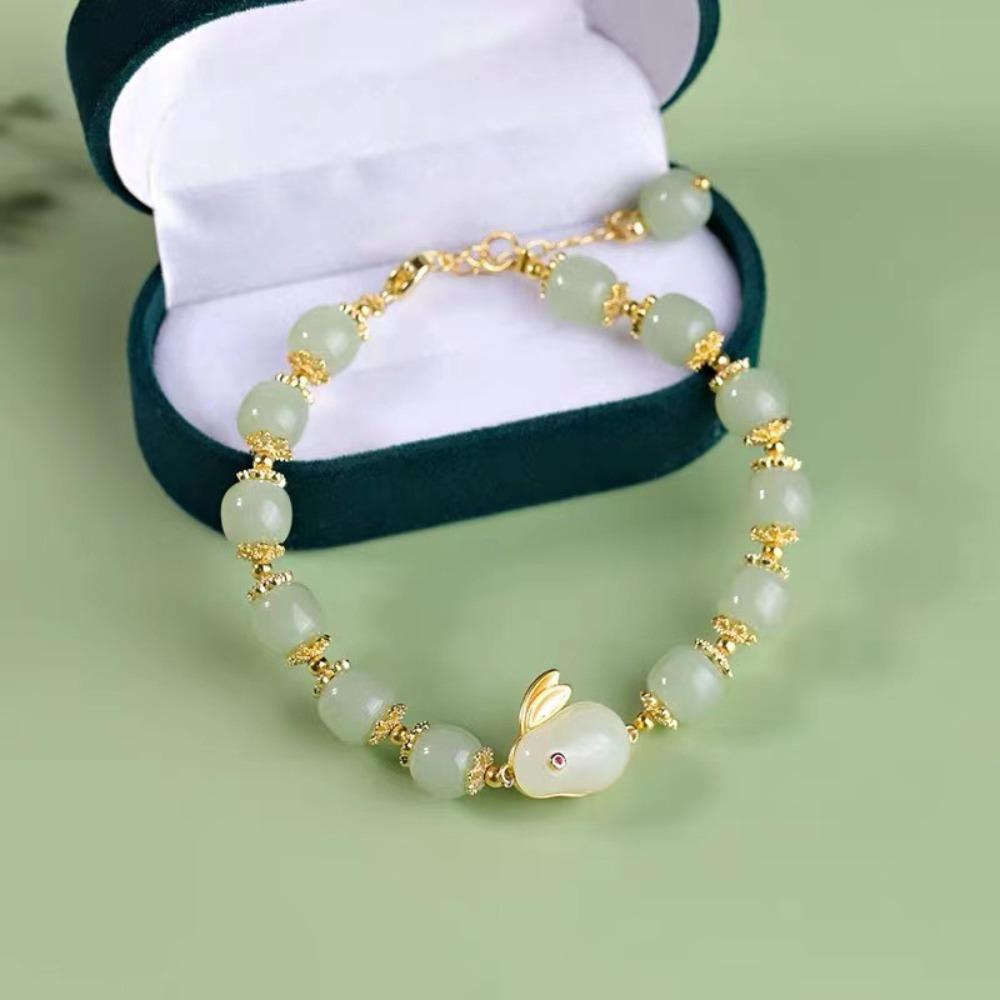 Imitation Hetian Yutu Fu Brand Bracelet Women's Design High-value Bracelet Girlfriend Gift