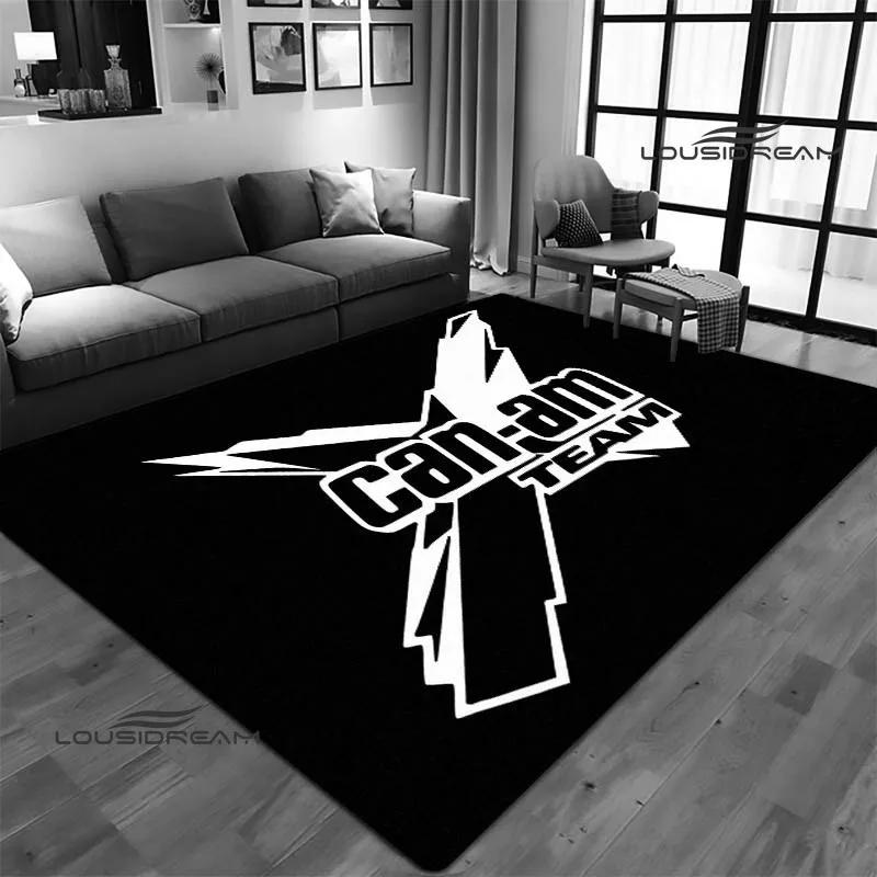 Can-AM Motorrad-Logo bedruckter Teppich, rutschfester Teppich, Anime-Teppich, Küchenmatte, Teppiche für Wohnzimmer, Schlafzimmer, Dekoration, Geburtstagsgeschenk