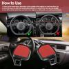 1 Pair Steering Wheel Shift Paddles, Brushed Cutting Aluminum Alloy Paddle Shifter Extension, for 8V S4 S5 B8.5 S6 S7 C7 2013 2016 (Black)