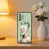 D-Dr S-STONE Anime Soft Silicone Black Cover Phone Case For Samsung Galaxy A73,A72,A71,A70,A53,A52,A51