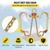 V Bridle Chain, 5/16 in x 2 ft Bridle Tow Chain, Grade 80 V-Bridle Transport Chain, 9260 Lbs Break Strength with TJ Hooks and Crab Hooks, Heavy Duty