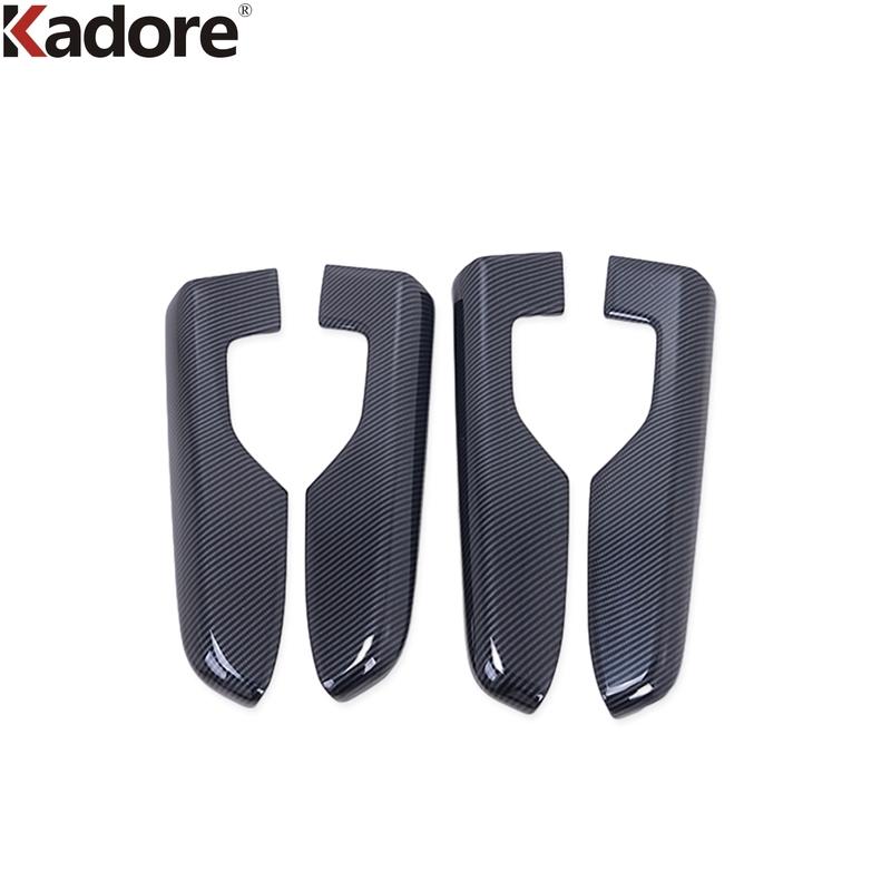 Car Inner Ide Door Armrest Handle Panel Cover Trim For Honda CRV CR-V 2024 Carbon Fiber Interior Molding Accessories