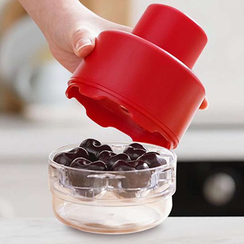 Cherry Pitter Olive Seed Squeeze Tool Stoner Remover Corer Pitter Stone Seed Remover Transparent Plastic Kitchen Tool