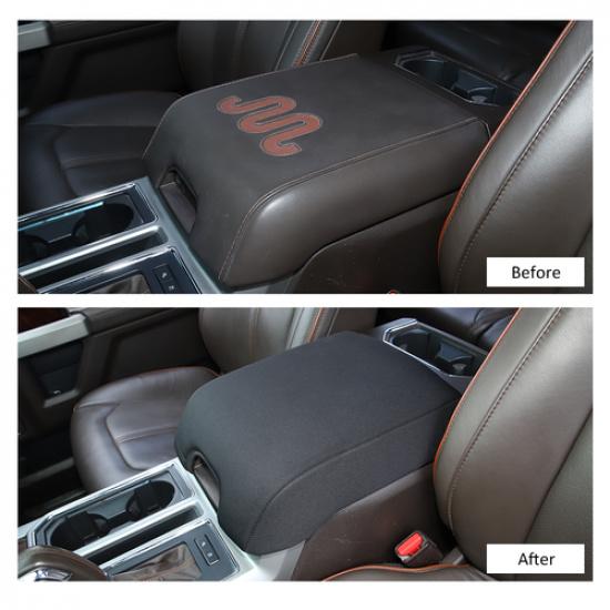 For F150 Center Console Cover Armrest Pad for 2015- Ford F150 Accessories P
