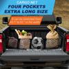 4-Taschen-Ladenetz für LKW-Ladefläche, 61-Zoll-Kofferraum-Organizer, passend für die meisten SUVs, Pickup-Ladeflächen, LKW-Zubehör, Lebensmittelhalter für Ladeflächen