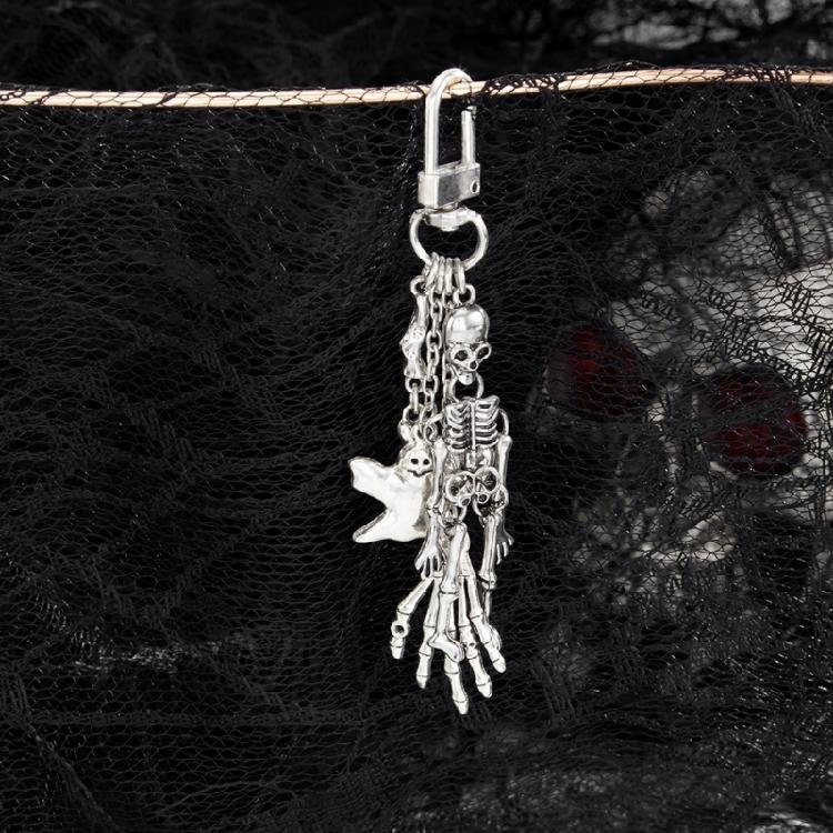 Creative Skeleton Keychain With Detachable Alloy Charm For Teens Backpacks Luggage Labels Funny Gift Choice