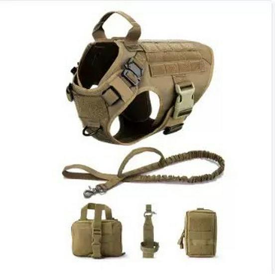 Water-Repellent 1000D Nylon Tactical Dog Vest Harness for Large Dogs