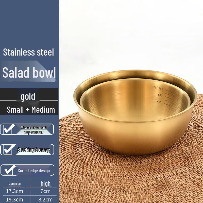 FATTBAO Stainless Steel Kitchen Prep Basin Set Small + Medium