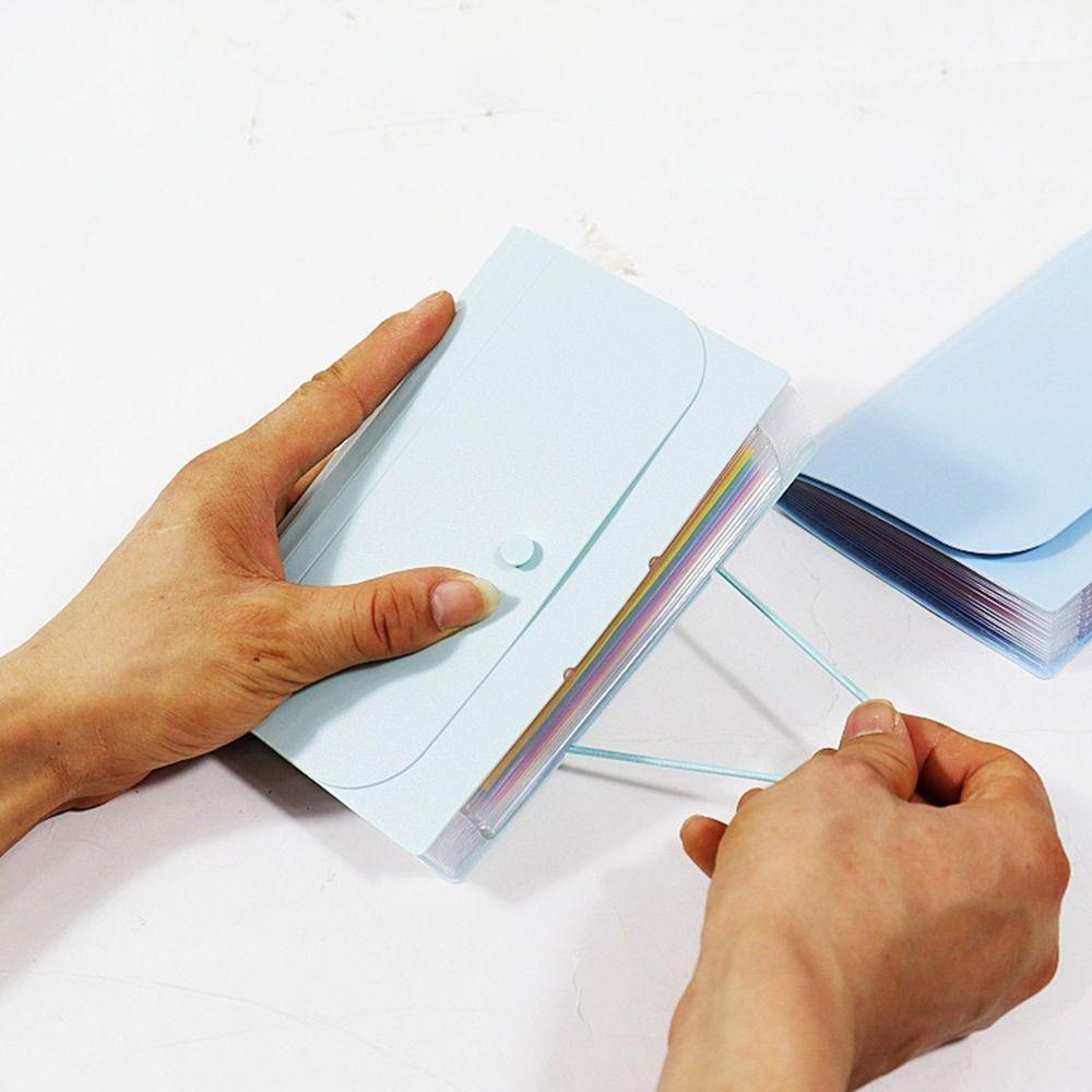 Waterproof Organ Bag 7 Layer File Pouch Portable A6 File Folder