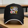 Summer Casual Baseball Cap Juneteenth Vibes Only 1865 African American Outdoor Sports Trucker Hat For Men Adult Snapback Cap