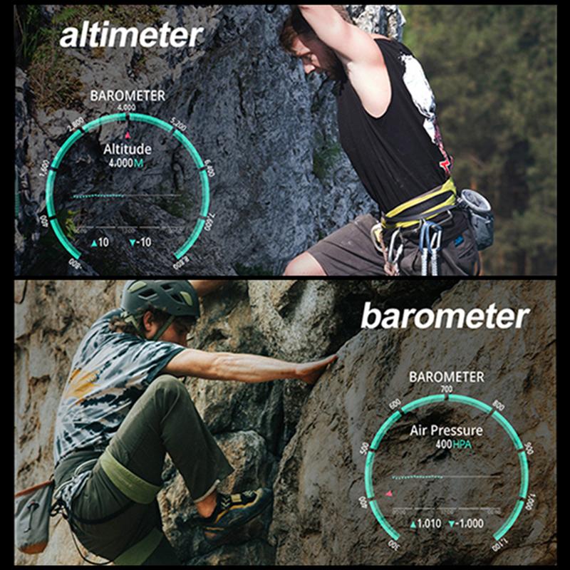 SCIONE Smart Watch Heart Rate Bluetooth Call Voice Assistant Compass Flashlight Step Outdoor Sports Watch