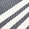 Outdoor Living Room Rug with Gray Stripes 120x180