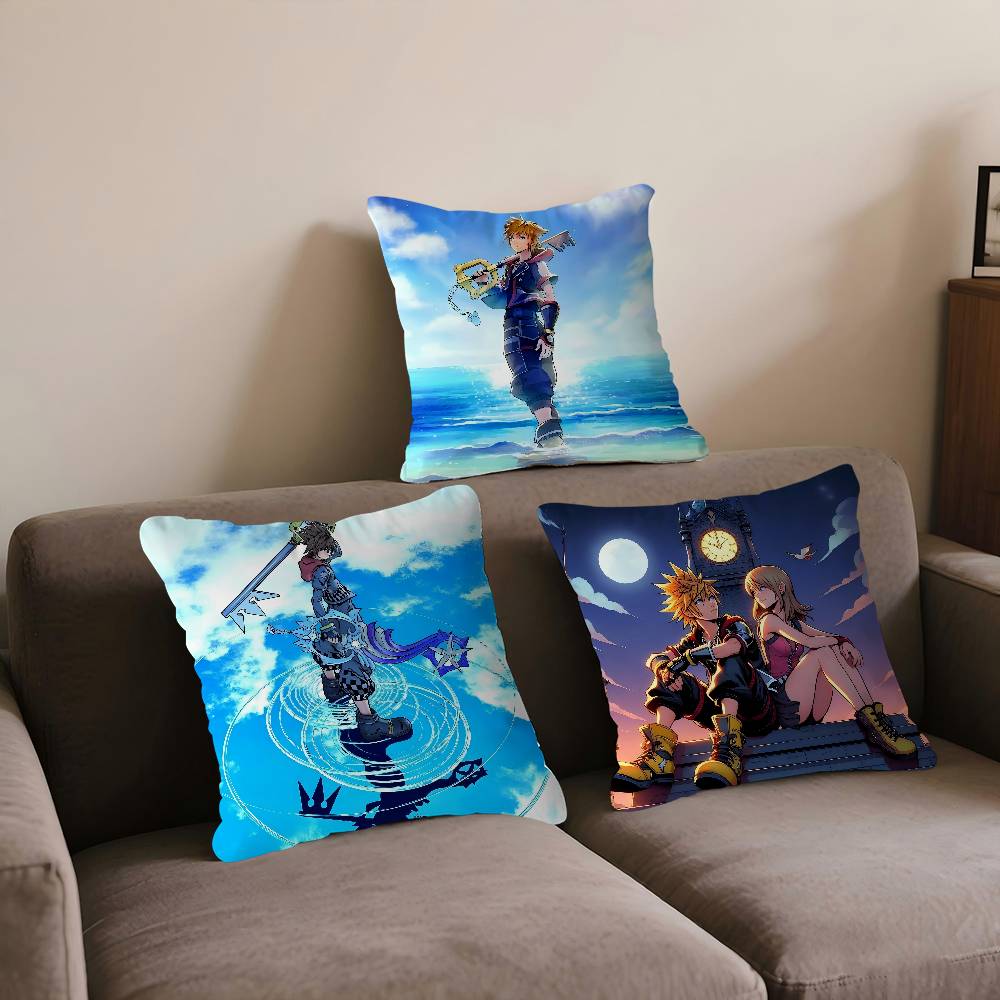 GAME Kingdom Hearts Personalized Pillow Cover Kids Bedroom Wild Party Decor Pillowcase Kid Birthday Shower Gift