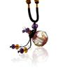 1PC Murano Glass Perfume Baroque Necklaces Essential Oil Vials Aroma Perfume Bottle Necklace