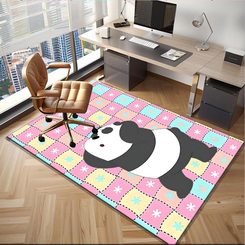 Nightly Friends bears Adventure Office Rug Chair Mat, Game Carpet, Suitable for Front Door, Bedroom, Living Room, Desk, Holiday Gift