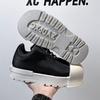 2025 new men's shoes platform casual board shoes increase height trendy shoe leather versatile new men's shoes 3726-A