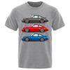 T-shirt Grafiche Classiche da Corsa Automobilistica a Manica Corta Moda Oversize Top Estivi Harajuku Streetwear Abbigliamento Street da Uomo