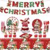 Plates Christmas Party Tableware Set Serves 20 Guests Christmas Party Decoration  Christmas Decor