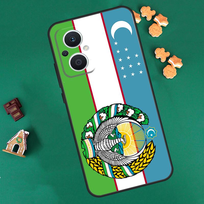 

Uzbekistan Flag Coat Of Arms Case For OPPO Reno 8 7 Lite 14 13 12 11 F 10 Pro 8T Cover For OPPO Find X8 X6 X5 X9 Pro Coque OPPO Find X8