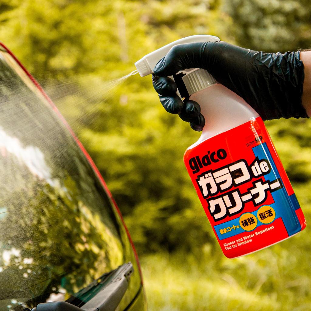 Soft 99 Glaco Water Repellent Agent Glaco De Cleaner 400ml for Cleaning Automobile and Residential Windows and Glass Water Repellent 04111 (SOFT99)